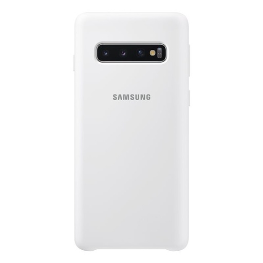 Samsung Galaxy S10 silicone cover výrobný zadný kryt, biely