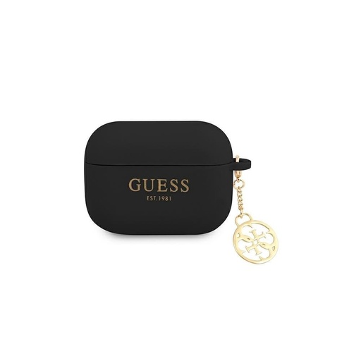AirPods Pro Guess 4G Charms puzdro (Čierny) - GUAPLSC4EK