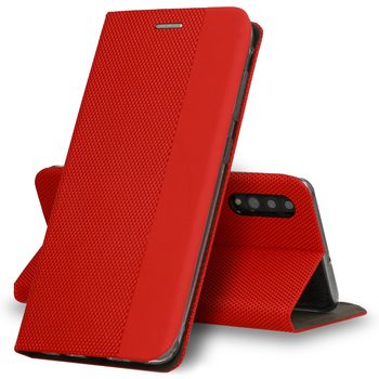 Apple iPhone 12 / iPhone 12 Pro Sensitive book knižkové puzdro (Červený)