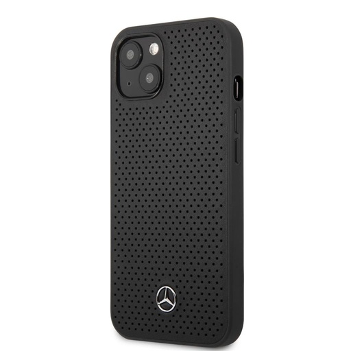 Apple iPhone 13 Mini Mercedes koža zadný kryt (Čierny) - MEHCP13SDELBK