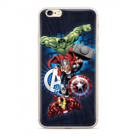 Apple iPhone 13 Marvel Avengers 001 silicone zadný kryt (Modrý)
