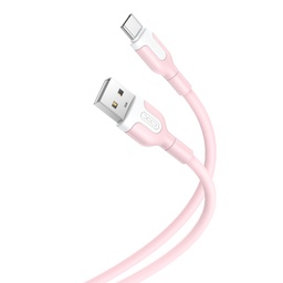 XO NB212 USB-C dátový kábel (Ružový) – 2.1A