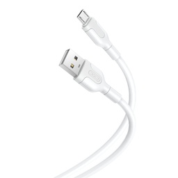 XO NB212 micro USB dátový kábel (Biely) – 2.1A