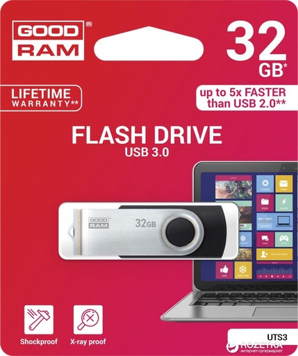 Goodram 32GB USB 3.0 pendrive, Čierny