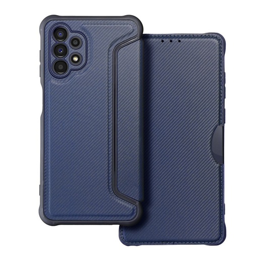Samsung Galaxy A13 4G Razor magnetický odolný proti nárazu knižkové puzdro (Modrý)