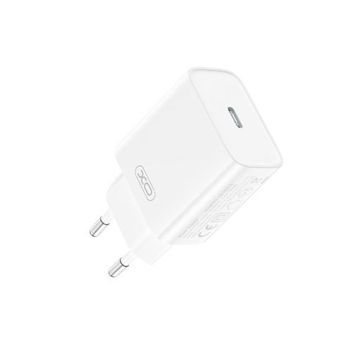 XO CE15 PD 20W rýchlonabíjačka (Biely) – USB-C konektor