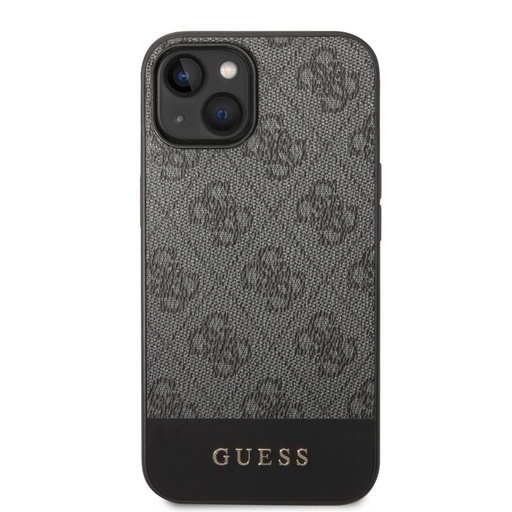 Apple iPhone 14 Plus Guess 4G Stripe puzdro (Sivý) - GUHCP14MG4GLGR