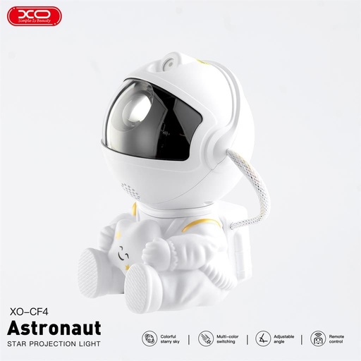 XO CF4 Projektor lampa Astronaut, biely