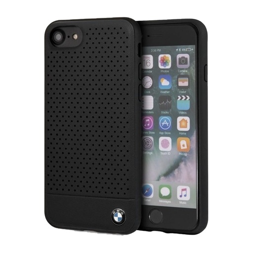 Apple iPhone 7/8/SE 2 BMW Signature Perforovaný puzdro (Čierny) - BMHCI8PEBOBK